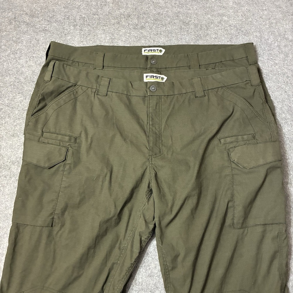 First Tactical Mens 50x28 V2 Cargo Pants OD Green Ripstop Cargo Lot of 2 Gorp